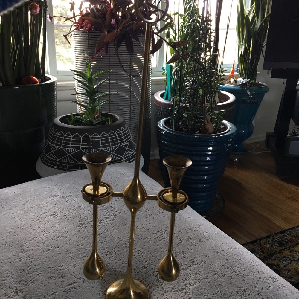 Freddie Andersen Brass Candle Holder